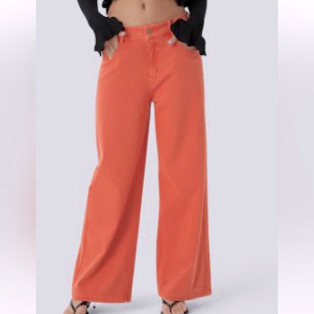 HALARA Flex denim Vibrant Orange Pants